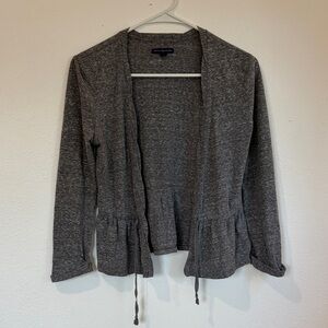 American Eagle Gray Open Front Cardigan